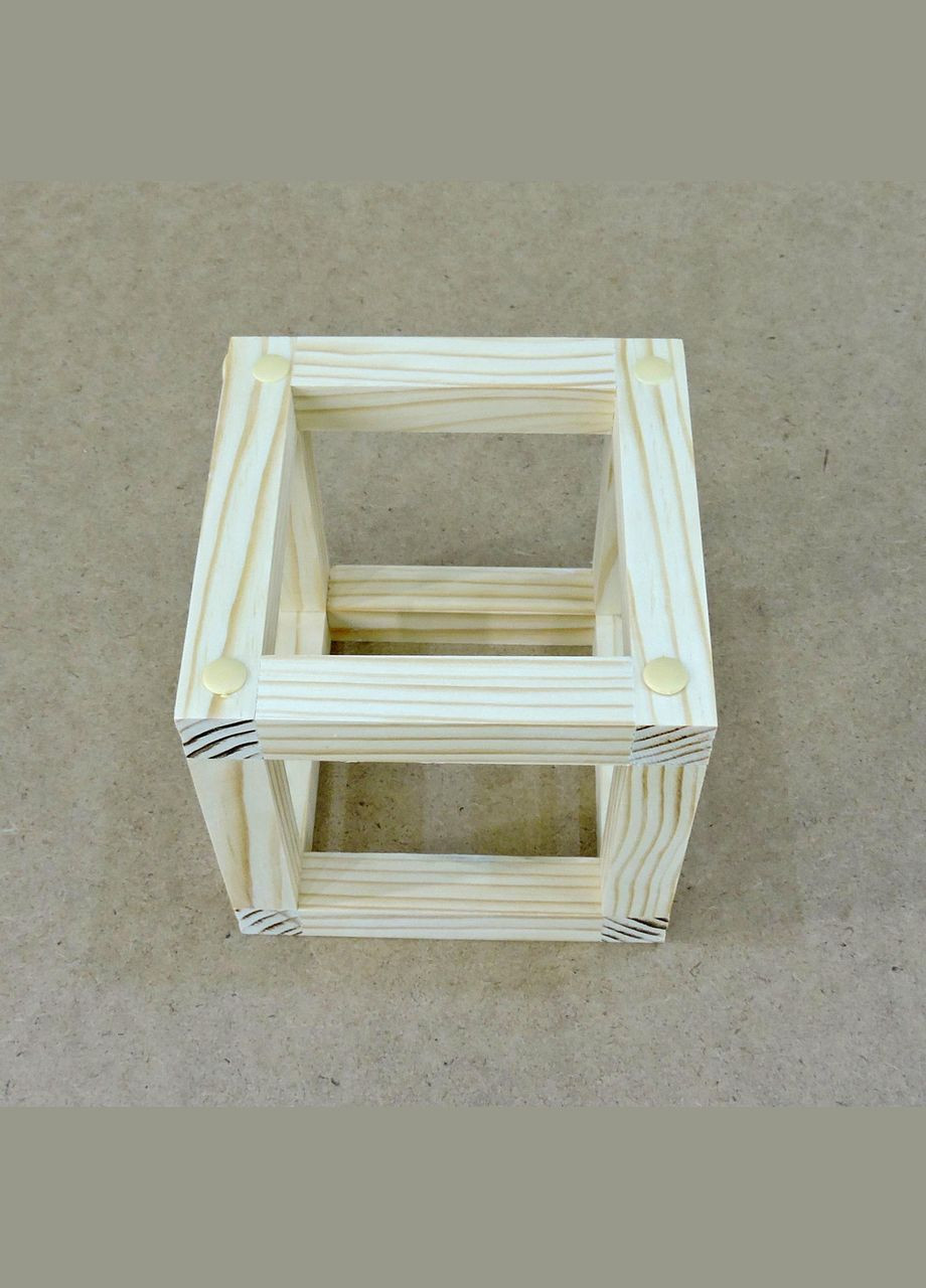 Полка настенная для цветов из дерева Оризонти model A бланже (ЦВС-100801) No Brand (328227448)