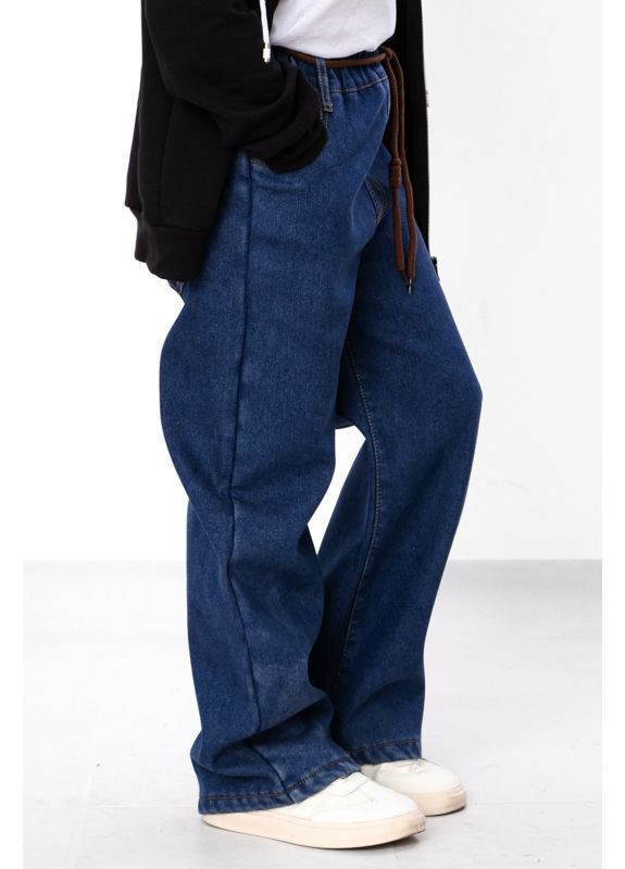 Зимові джинси для дівчинки на флісі прямого крою (p-18265) Носи своє (365629749)