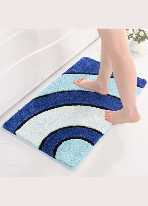 Килимок для ванної та душу килимок для ніг у ванну кімнату, мікрофібра, антиковзкий 40х60 см, з візерунком No Brand (337342124)