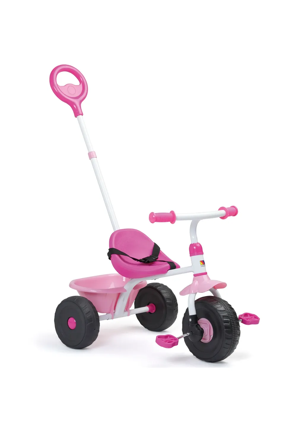 Трехколесный велосипед TRIKE BABY с ручкой управления, розовый Molto (411432288)