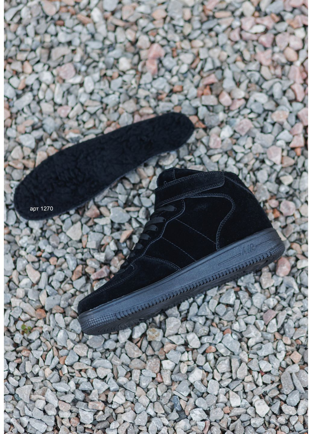 Черные зимние зимние кроссовки winter full black Stilli Force