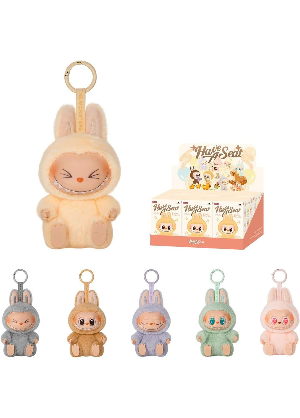 Официальные Поп Март Монстерс Лабубу сидячие Labubu The Monsters Have a Seat VF2JVX Pop Mart (372012139)