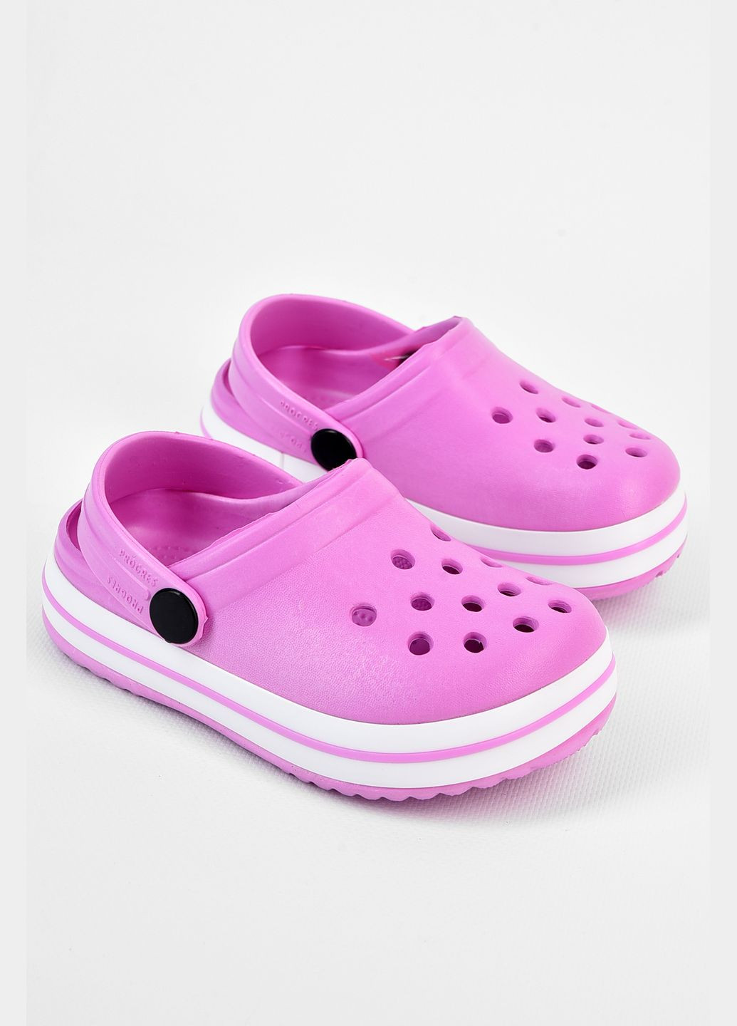 Кроксы детские розового цвета Let's Shop (317318906)