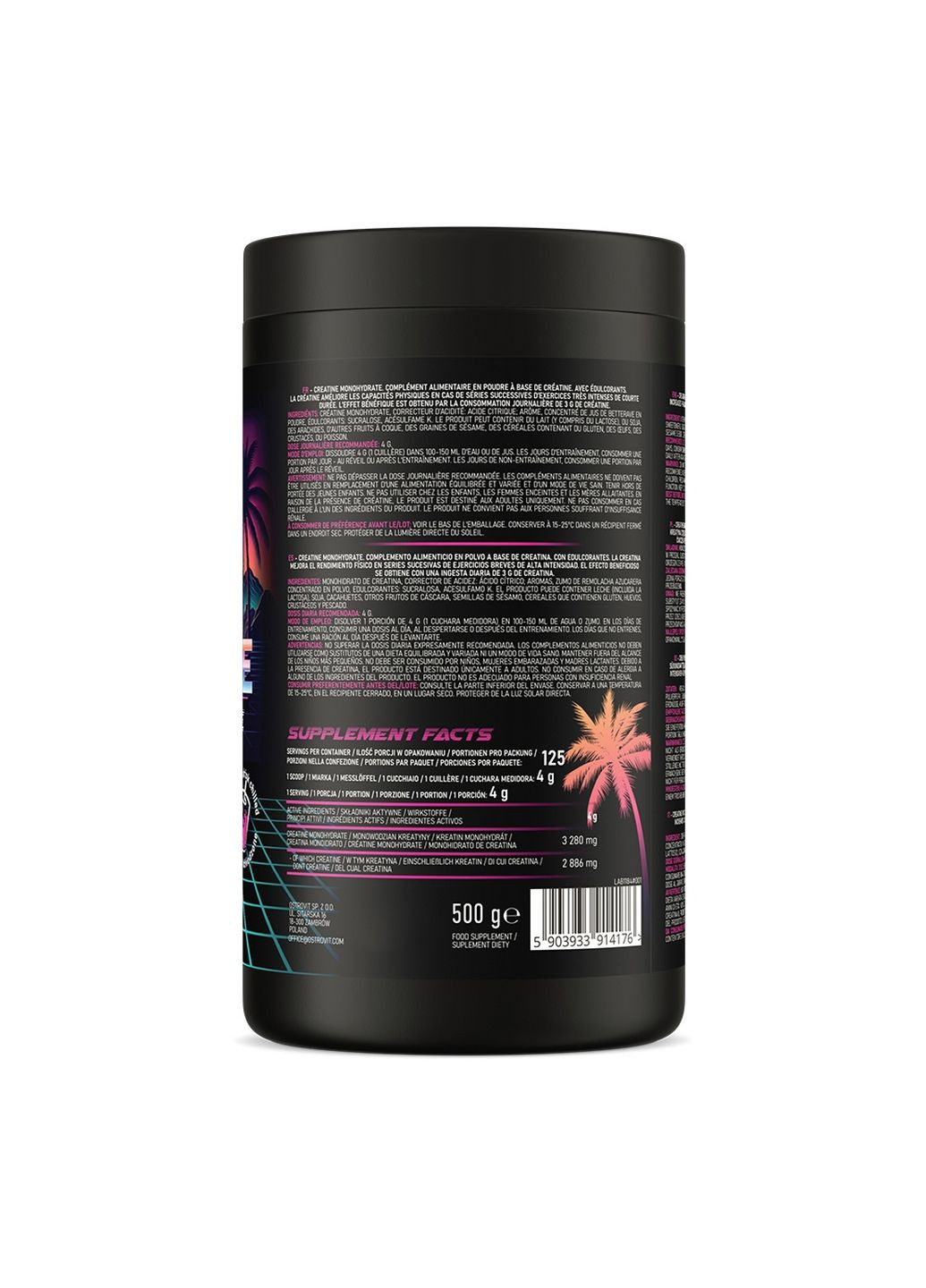 Креатин Creatine Monohydrate Miami Vibes, 500 грам Ostrovit (293342485)