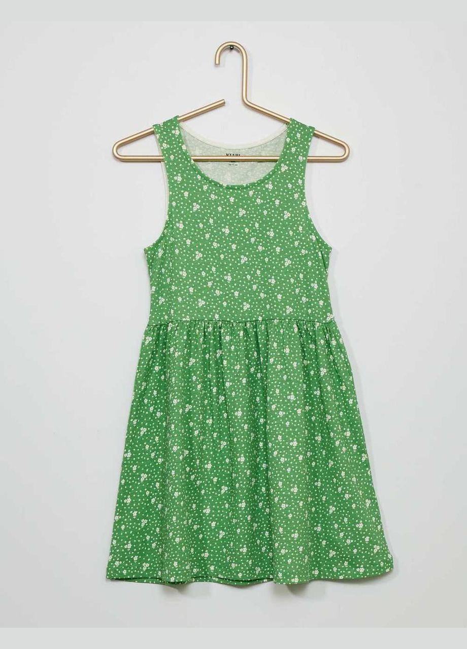 Зелёное платье лето,зеленый в узоры, Kiabi (291164781)