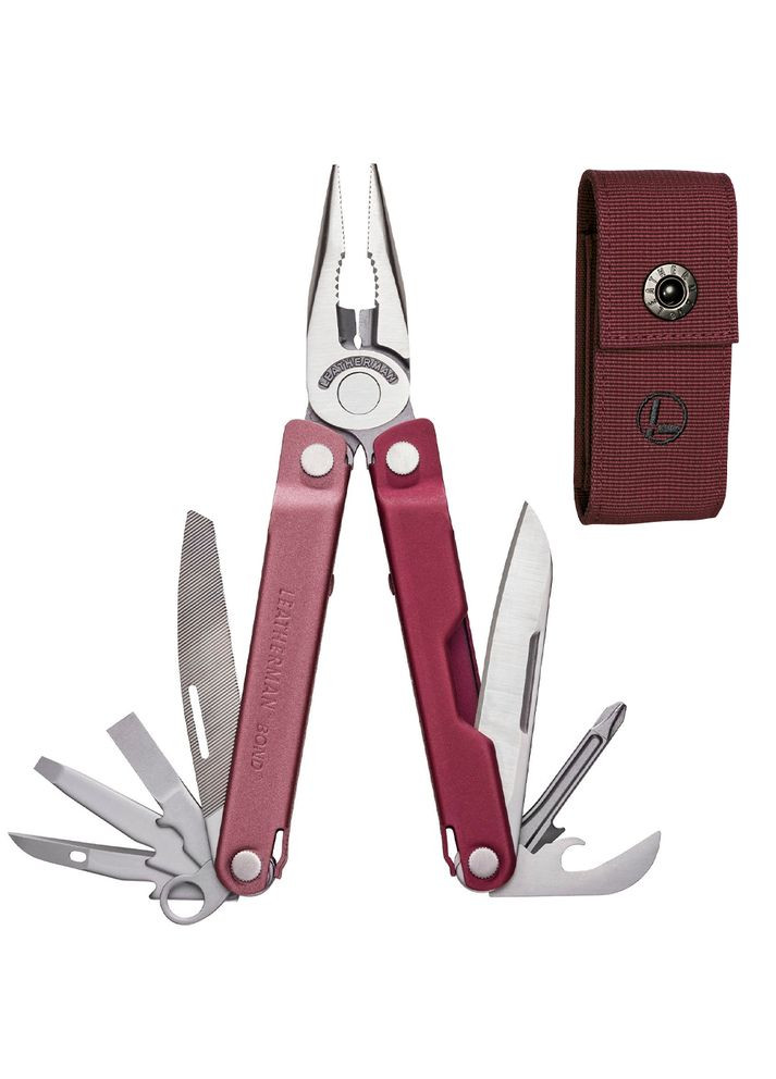 Мультитул Bond Heathered Cranberry 833311 Leatherman (324434336)