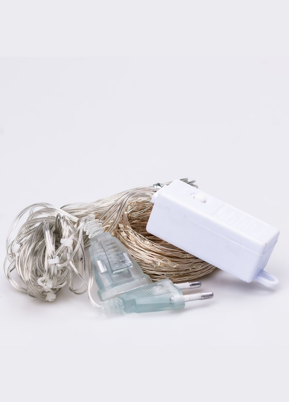 Гирлянда штора светодиодная GarlandoPro Роса 200LED 3х2м 10 линий 8 режимов гирлянда капля росы Синий 173302BL Garlando (306849439)