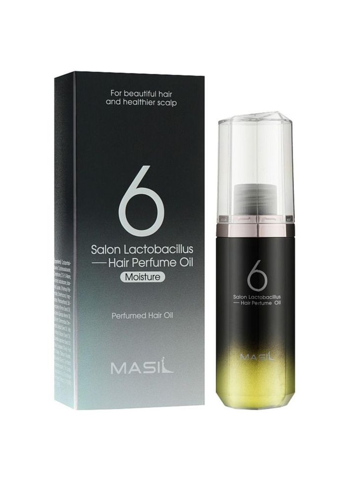 Зволожуюча олія для волосся 6 Salon Lactobacillus Hair Perfume Oil Moisture 66 мл (8809744060590) MASIL (349754989)