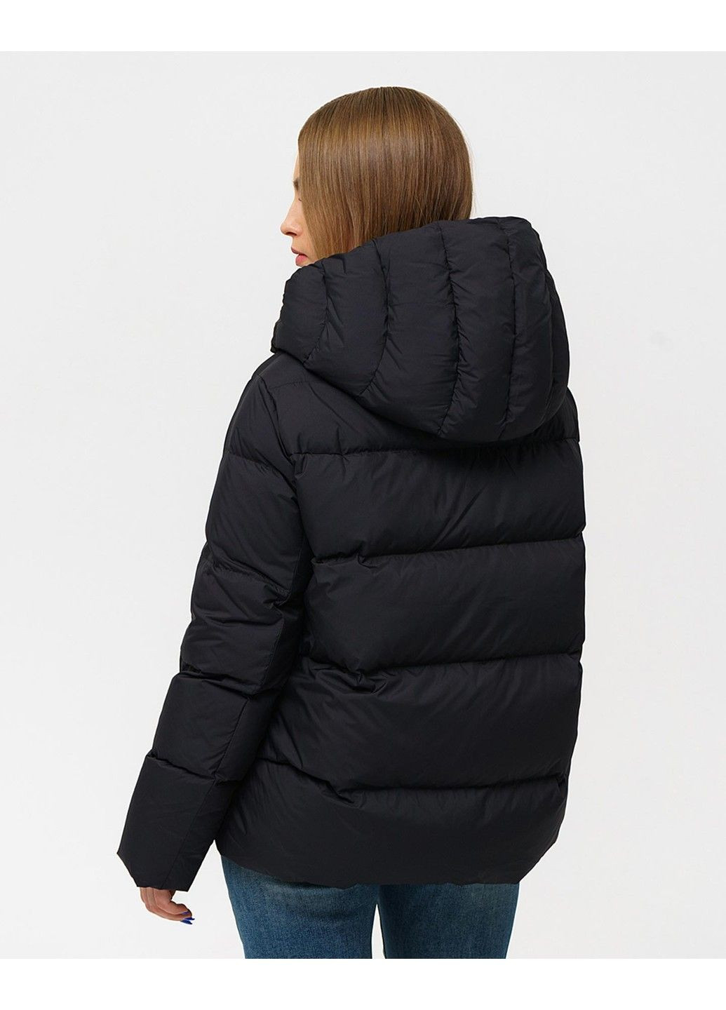 Черная зимняя куртка 21 - 04310 Vivilona