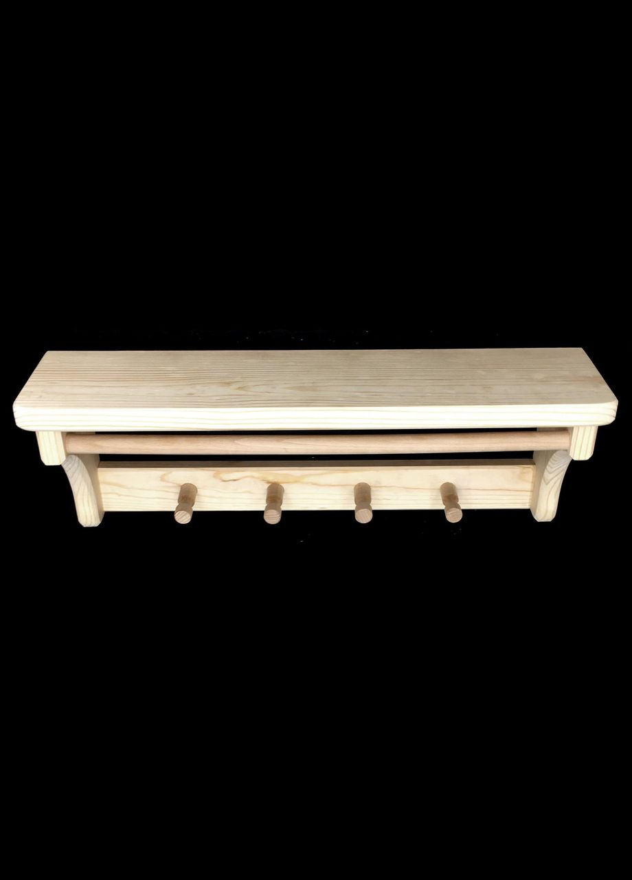 Вешалка банная из дерева Крушина бланже (ВБА-002001) No Brand (328911371)