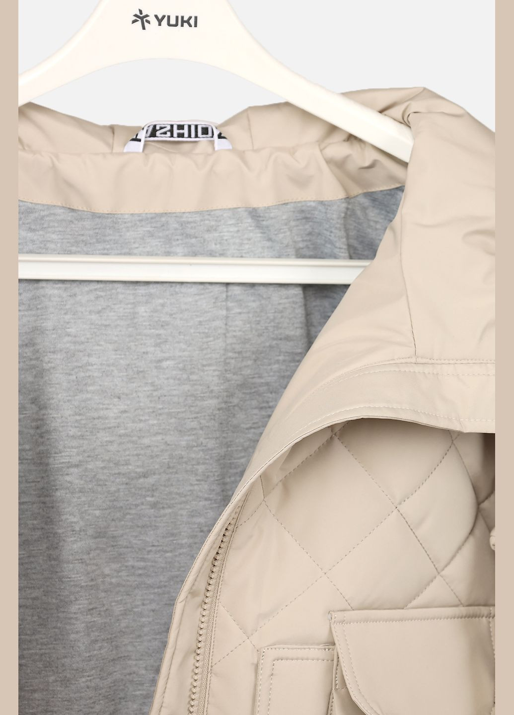 Молочна демісезонна куртка для дівчинки колір молочний cb-00269480 Fashion