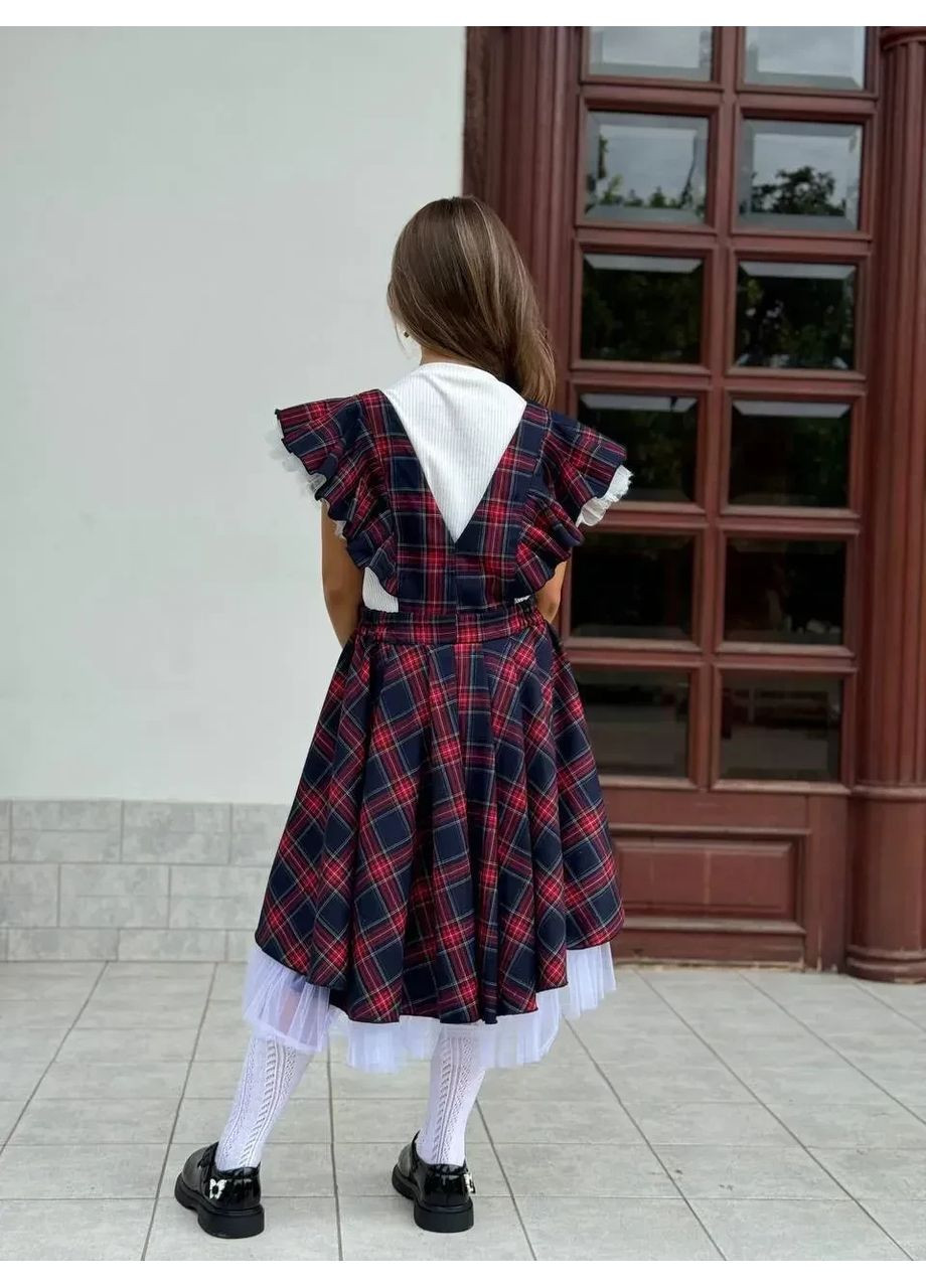 Шкільний сарафан для дівчинки. Сарафан у школу No Brand (365728806)