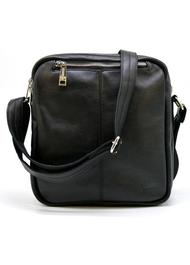 Сумка планшет через плечо мужская из натуральной кожи средняя Черный 36820 TARWA (353690167)