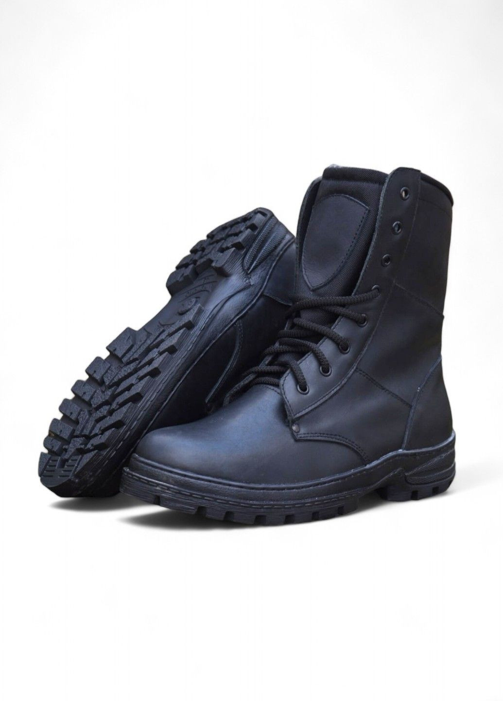 Военные Мужские Тактические Берцы Зимние. 36-48р Черные. Из Натуральной кожи! MSZM-1004 No Brand (301137851)