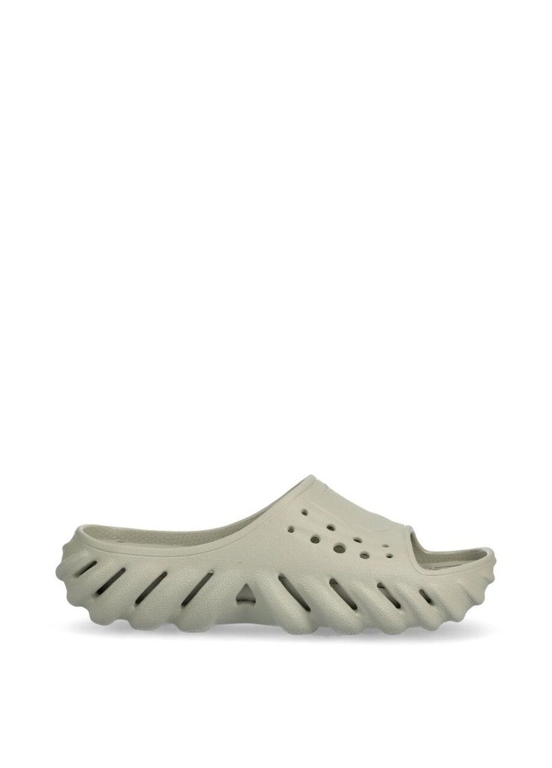 Серые женские шлепанцы 208170-1lm серый резина Crocs