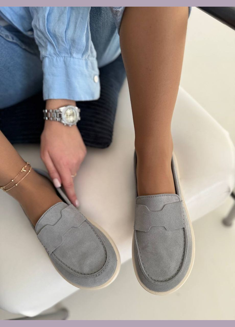 Жіночі анатомічні сліпони/лофери із замші No Brand слипон (322329112)