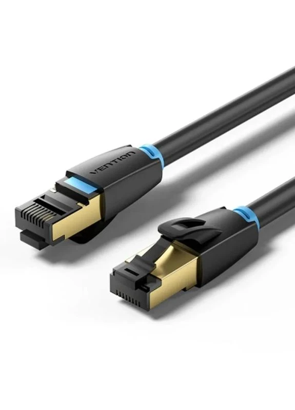 Патч-корд 15м, S/FTP cat 8 RJ-45 black (IKABN) Vention (398990092)