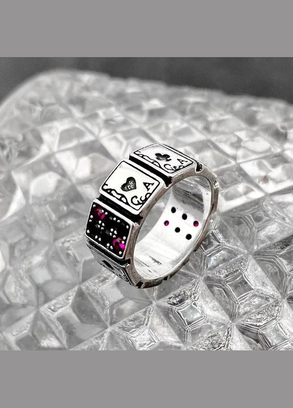 Каблучка готична вінтажна гральна карта перстень у вигляді гральної карти Фарт регульований Fashion Jewelry (292861957)
