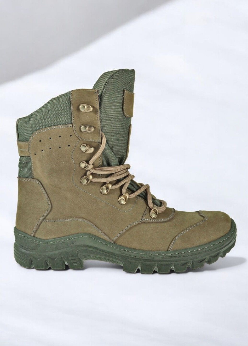 Мужские Демисезонные Тактические Берцы. 39-47р Олива. Полностью Натуральная кожа! BXDM-1009 No Brand (301138709)