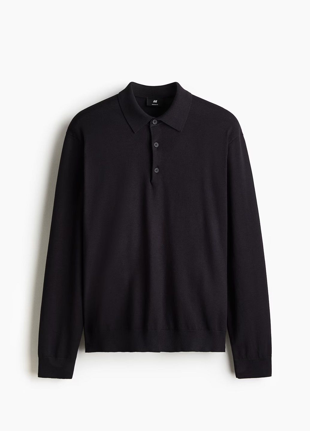 Темно-синяя футболка-поло для мужчин H&M