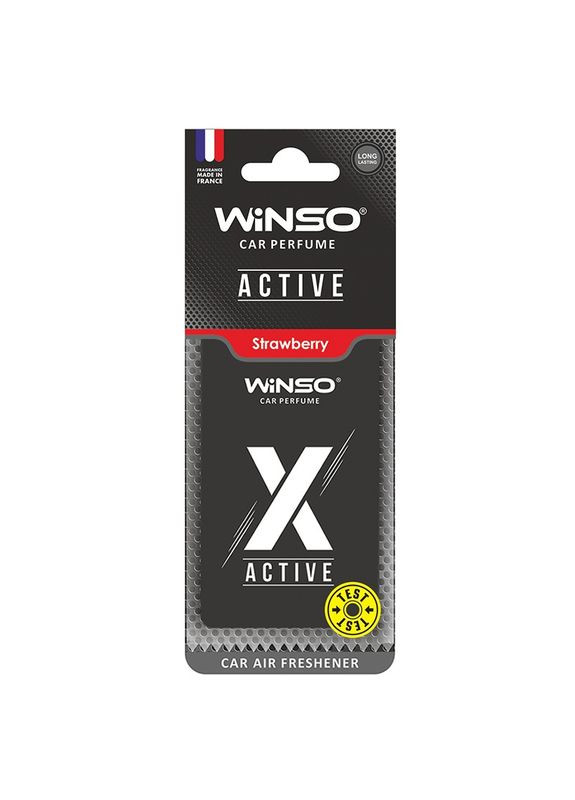 Освіжувач повітря X Active целюлозний Strawberry 533570 Winso (370279612)