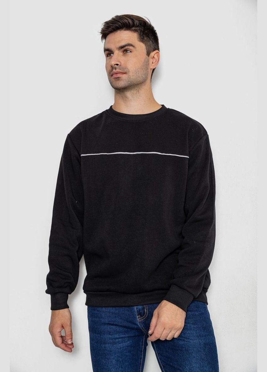 Черный демисезонный батник мужской на флисе Ager 244R2556