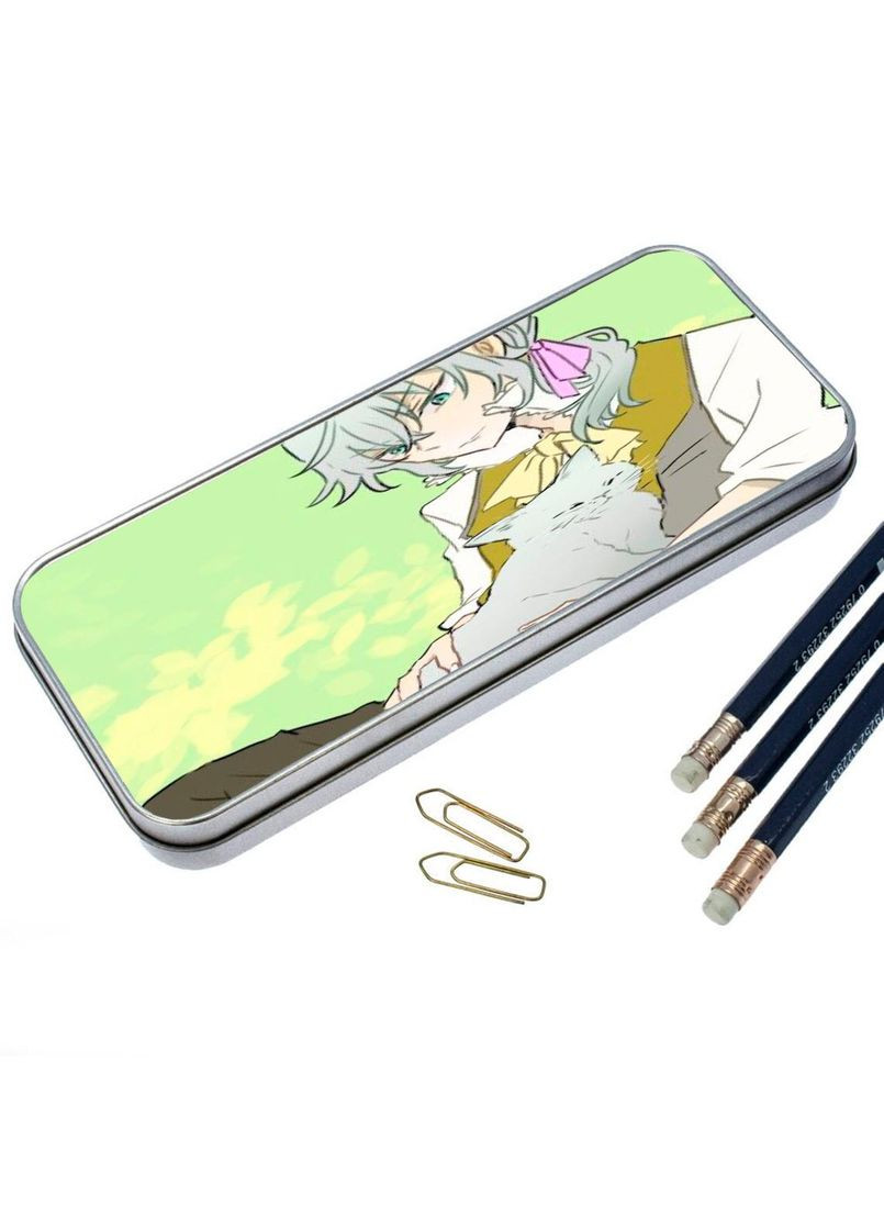 Пенал школьный для мальчика и девочки металлический Аниме Сказка о сахарном яблоке #009 7*18 см Silver No Brand (309156688)