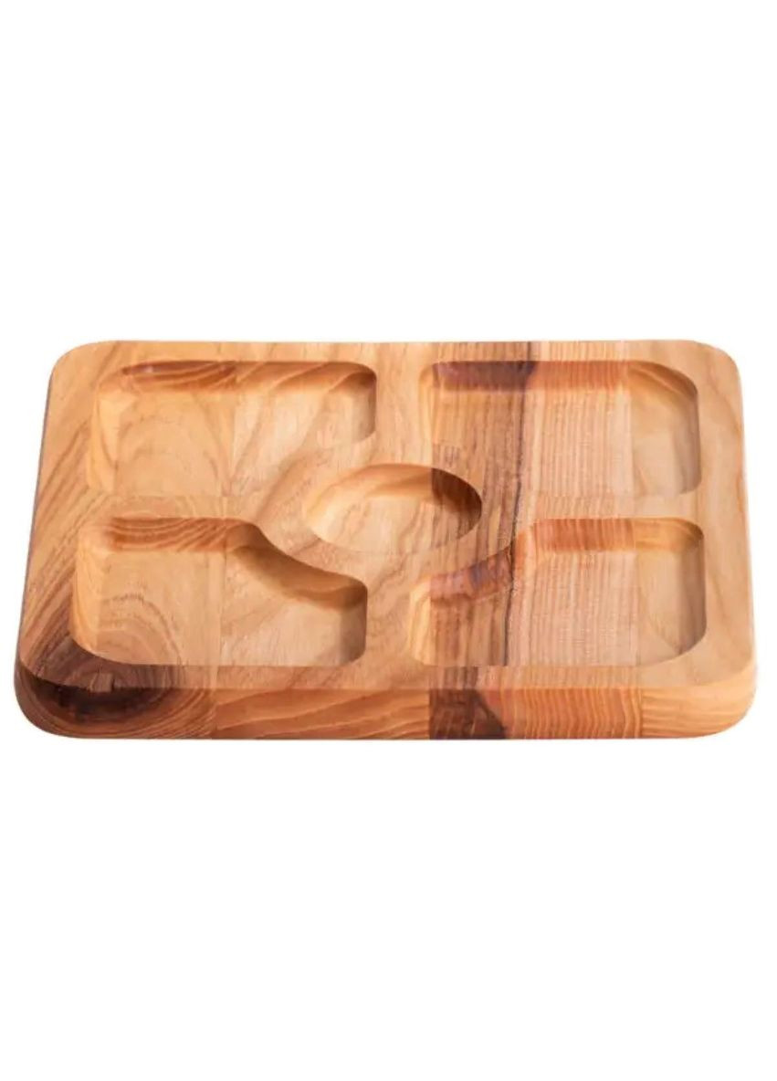 Менажниця на 5 секцій дерев'яна 25×25 см квадратна T43W250 LUGI (370801992)