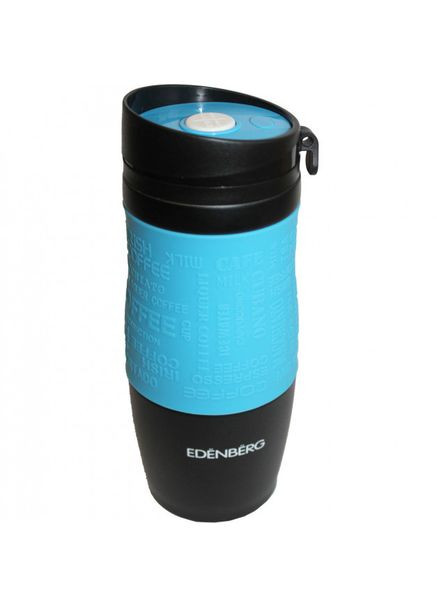 Термокухоль EB-625 380 мл Термос чашка Неіржавка сталь із силіконовим нековзним тримачем Edenberg (360544313)