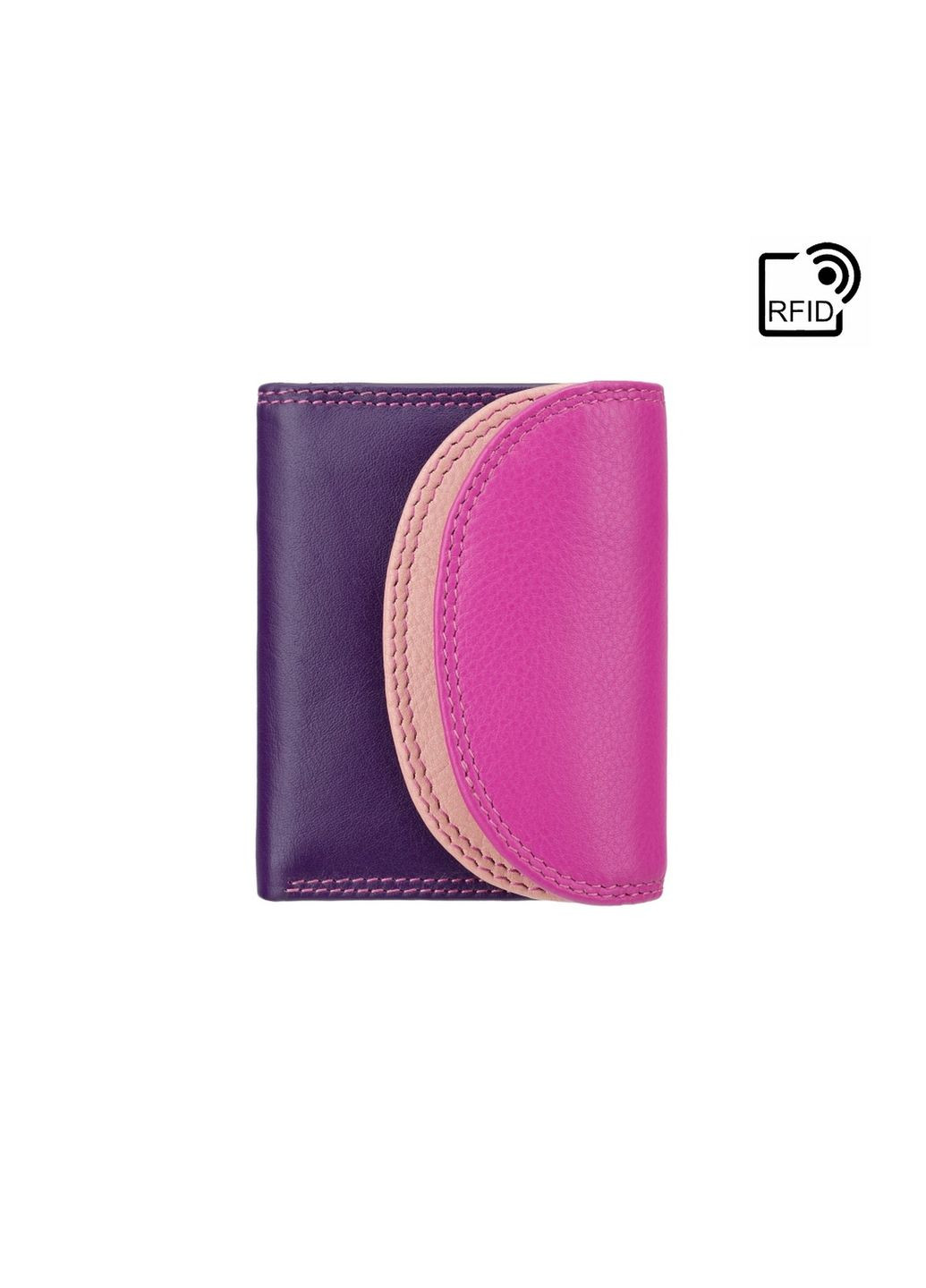 Розово - фиолетовый кожаный кошелёк женский Zanzibar RB126 BERRY M Visconti (303829908)