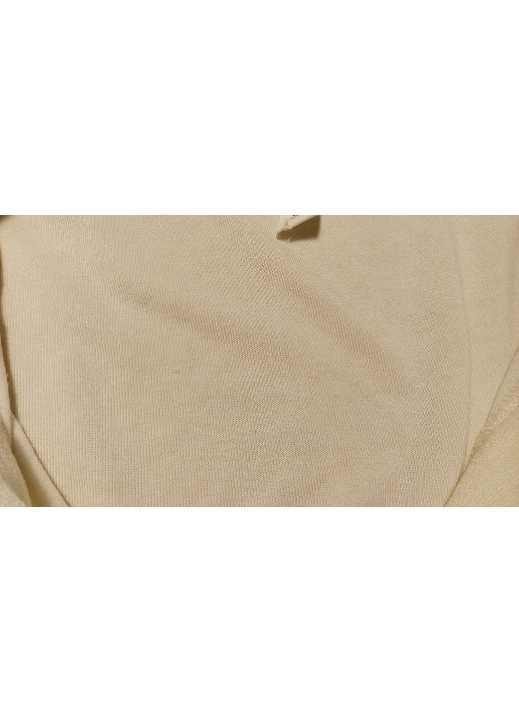 Молочная женская футболка-поло H&M однотонная