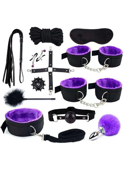 БДСМ набор из 12 предметов (2) - Черный- Садо-мазо No Brand (329445140)