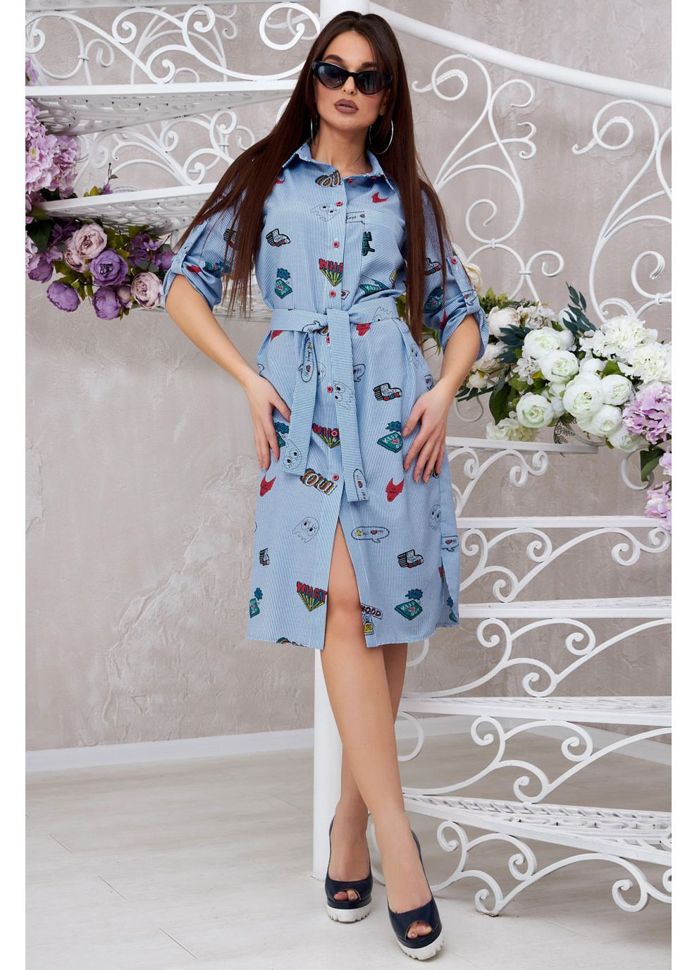 Синее платье 1331.4028 Seventeen