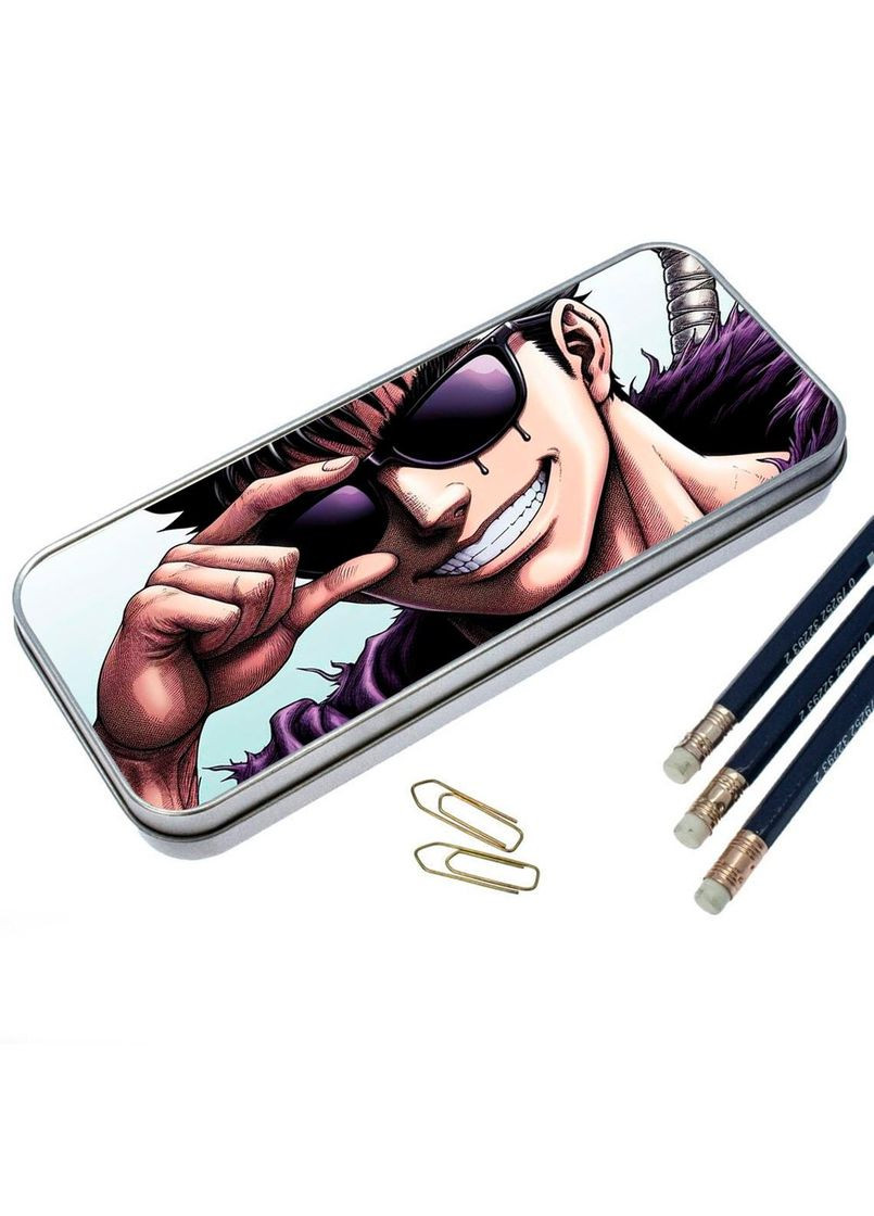 Органайзер для канцелярских принадлежностей металлический, кейс для мелочей Аниме Берсерк #010 7*18 см Silver No Brand (309152437)