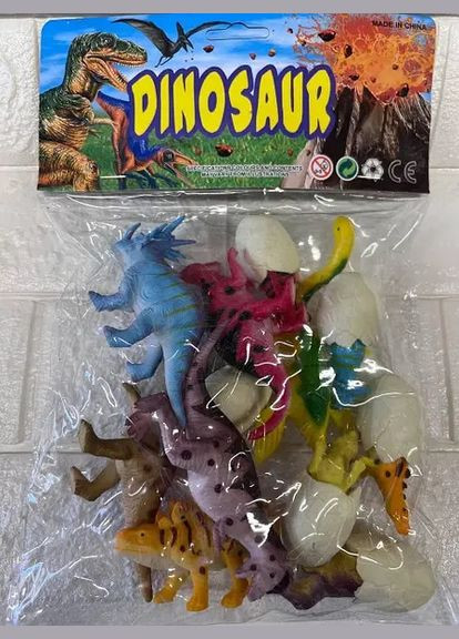 Набор динозавров с яйцами 12 шт. No Brand (342064347)