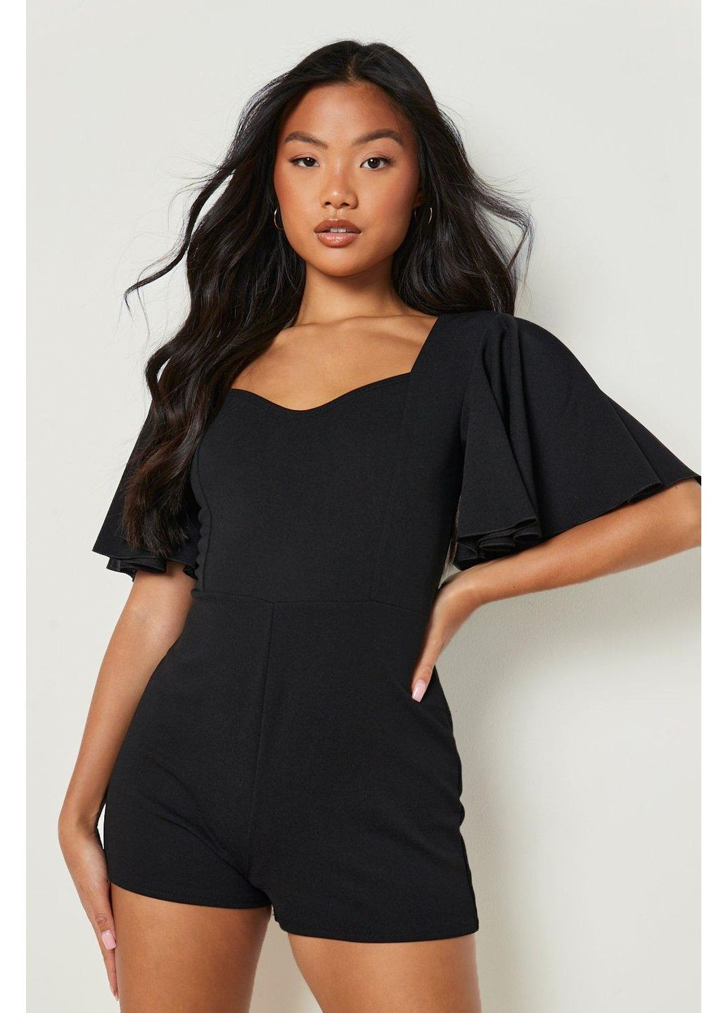 Комбінезон Boohoo однотонний чорний