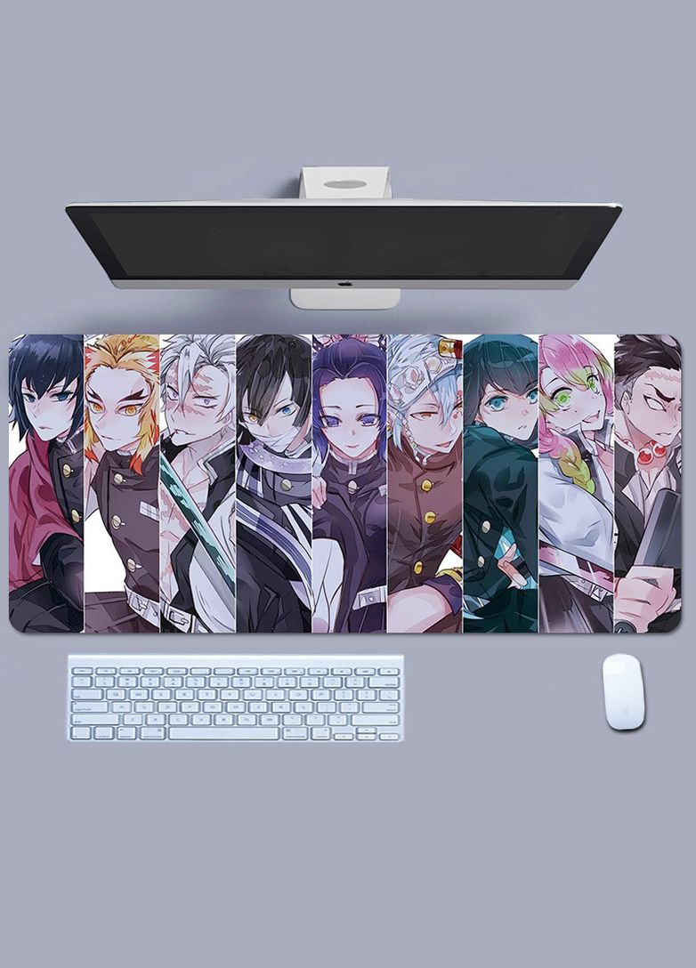 Ігрова поверхня з Аніме принтом "Клинок, що розсікає демонів" 800*300*3 мм 0031 No Brand (302372380)