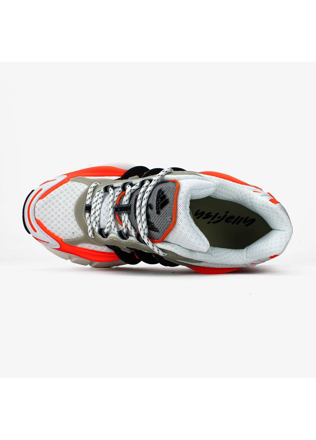 Оранжевые демисезонные кроссовки мужские и женские adidas adistar jellyfish focus pharrell virginia orange | адидас адистар джеллифиш фокус оранжевые No Brand