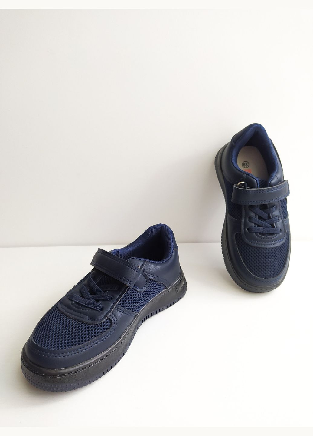 Синие детские кроссовки с подсветкой 28 г 17 см синий артикул к159 Jong Golf