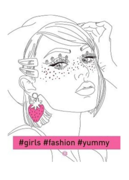 Книга Раскраскаантистресс для взрослых Книги для досуга girls fashion yammy Фэшн-раскраски Жорж (315035405)