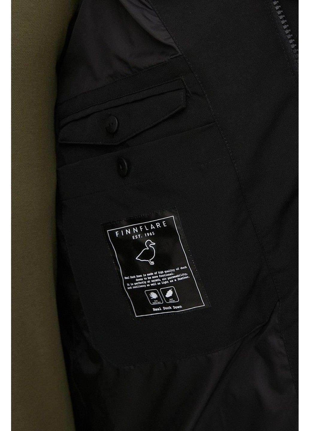 Чорний зимній Пуховик Finn Flare