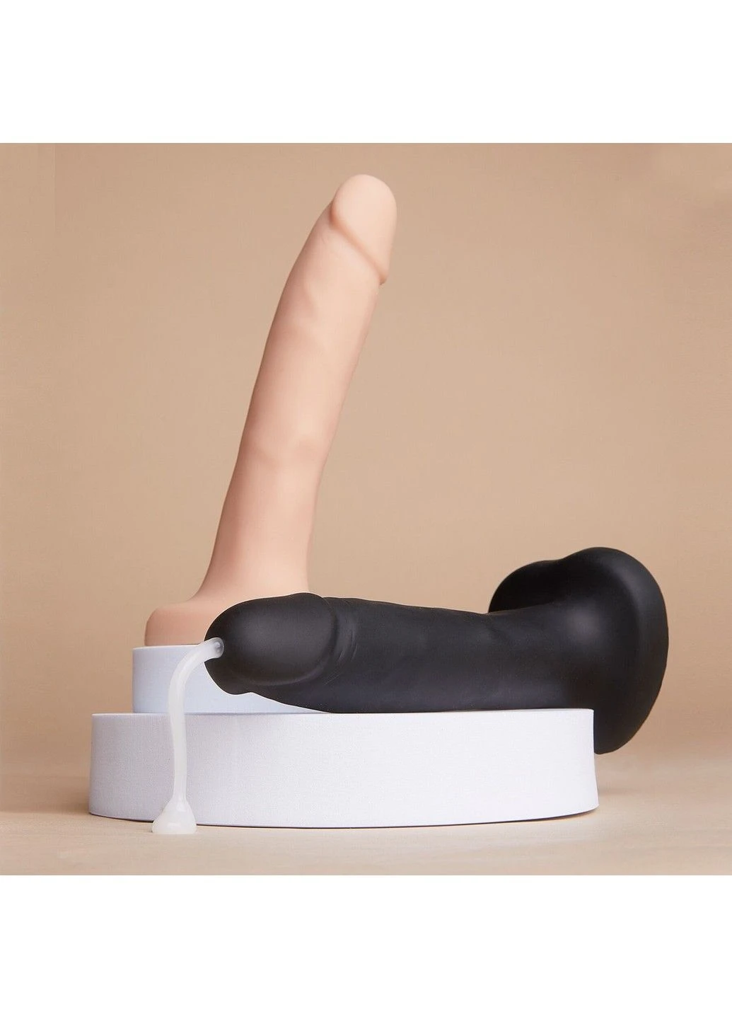 Фалоімітатор що кінчає Squirting Cum Dildo Realistic Black Strap-On-Me (316253580)
