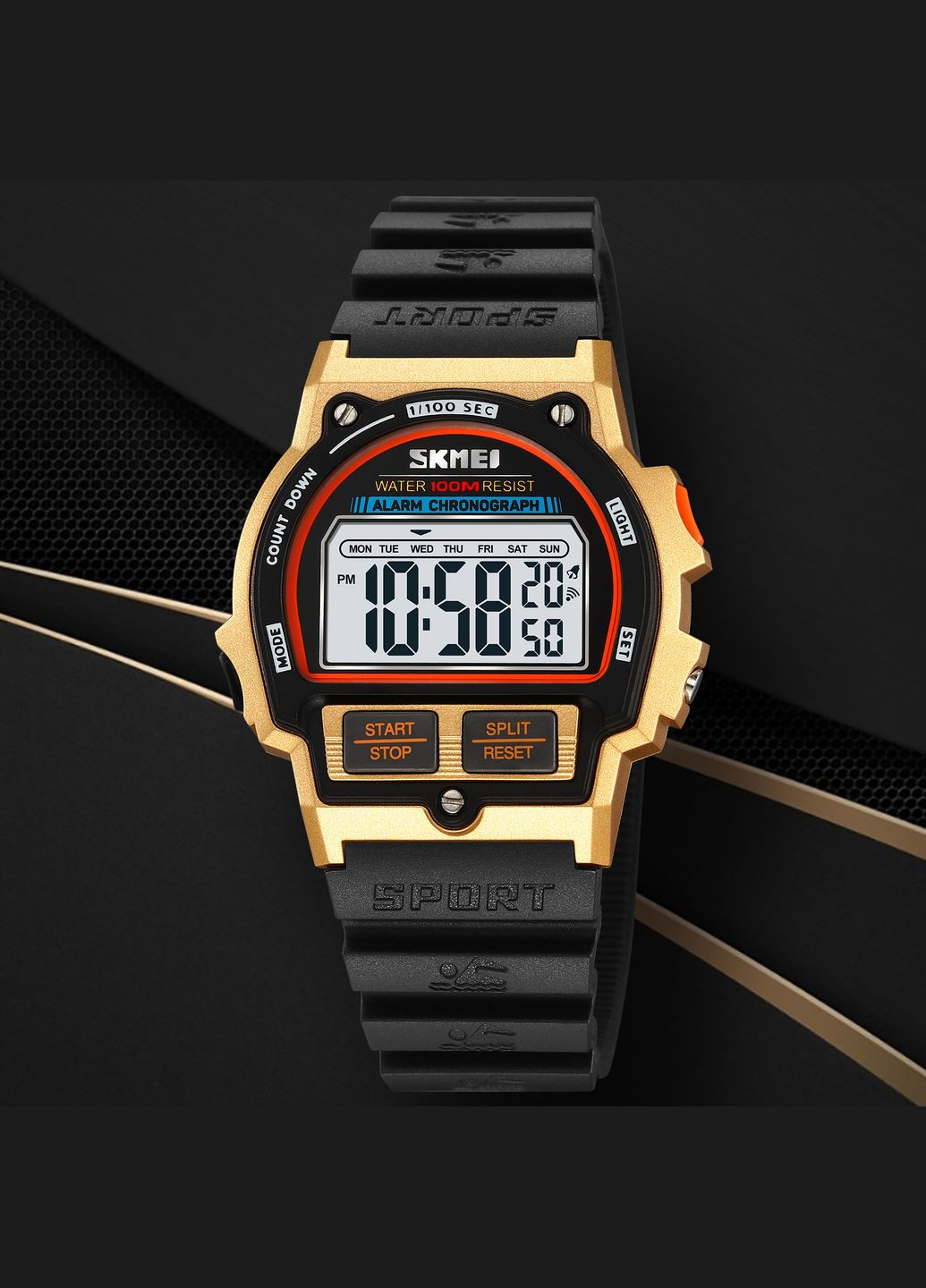 2263BKGD Black-Gold Skmei (341336691)