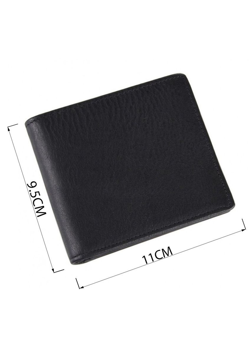 Гаманець чоловічий 14516 шкіряний Чорний Vintage (329146644)