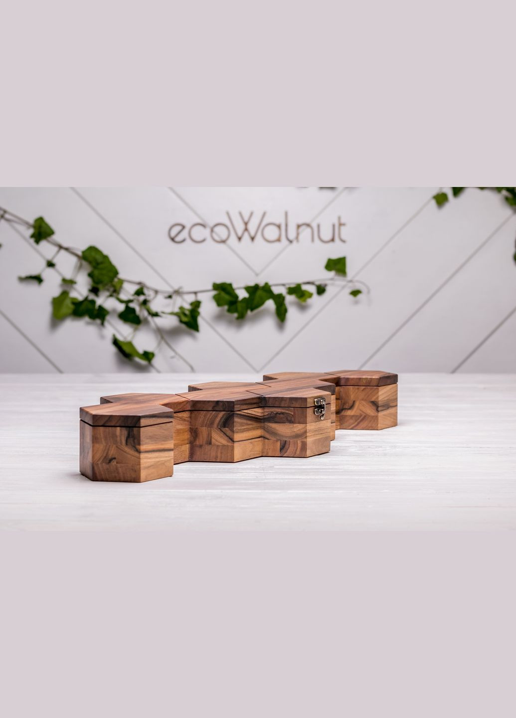 Скринька органайзер для наручних годинників з персоналізацією EcoWalnut (295548201)