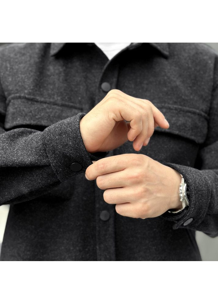 Чоловіче класичне демісезонне напівпальто чорне Freedom (361064984)