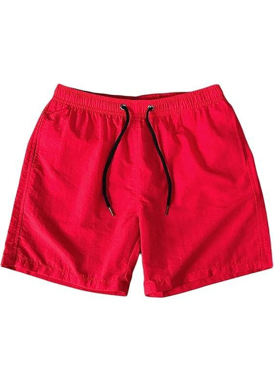 Мужские красные пляжные летние мужские шорты на море, комфортные мужские пляжные короткие стильные для купания плавки-шорты No Brand