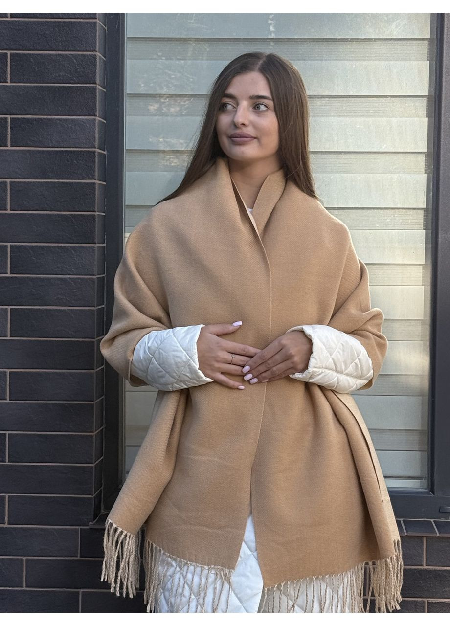 Шарф кашеміровий палантин жіночий теплий двоколірний No Brand (362192333)