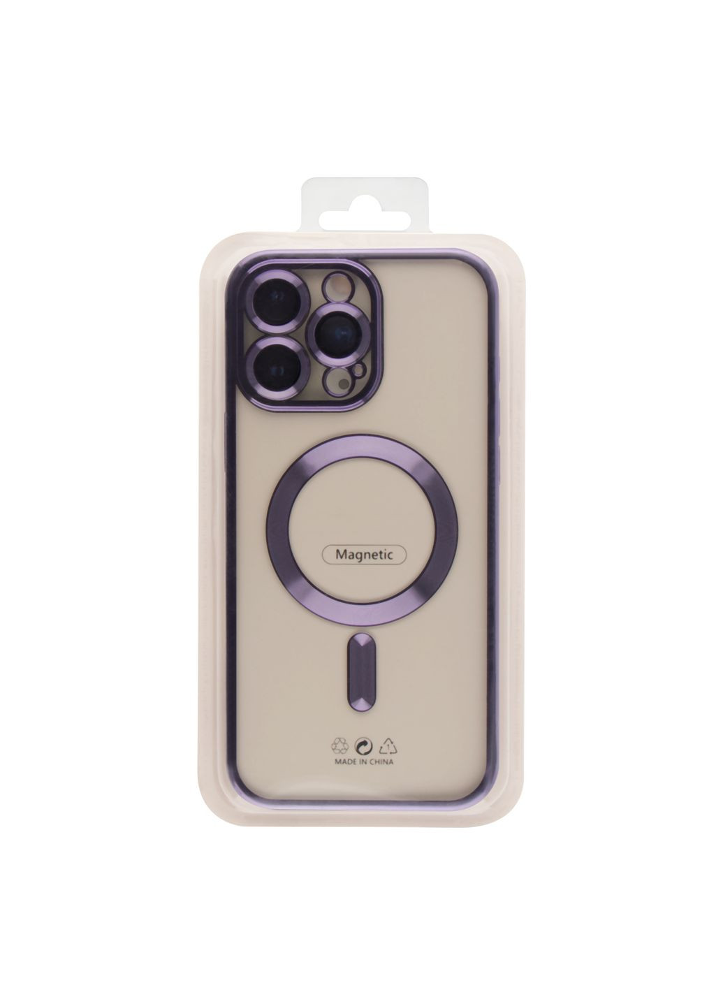 Чехол TPU Metallic Full Camera with Magsafe для iPhone 16 Pro Max Цвет Dark Purple No Brand Apple iPhone 16 Pro Max 2024 (336153252)