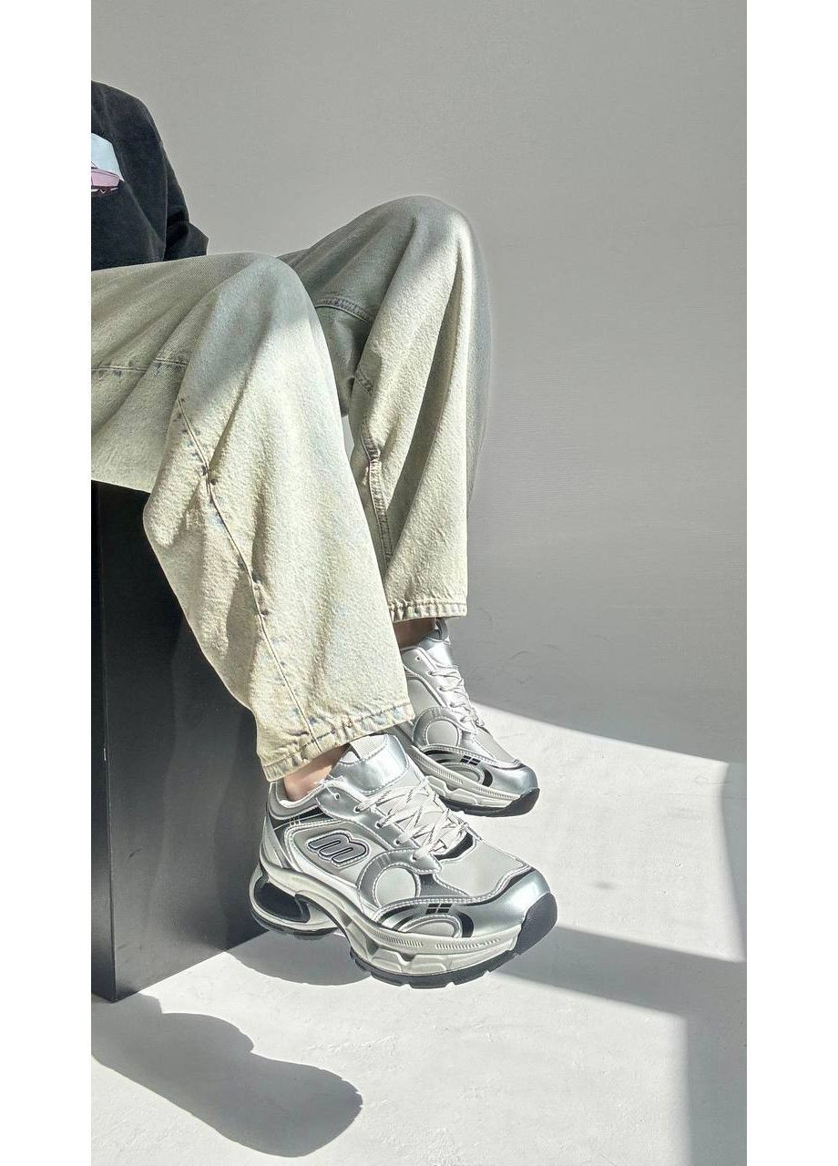 Стильные кроссовки Helen серебристые всесезоны (368544200)